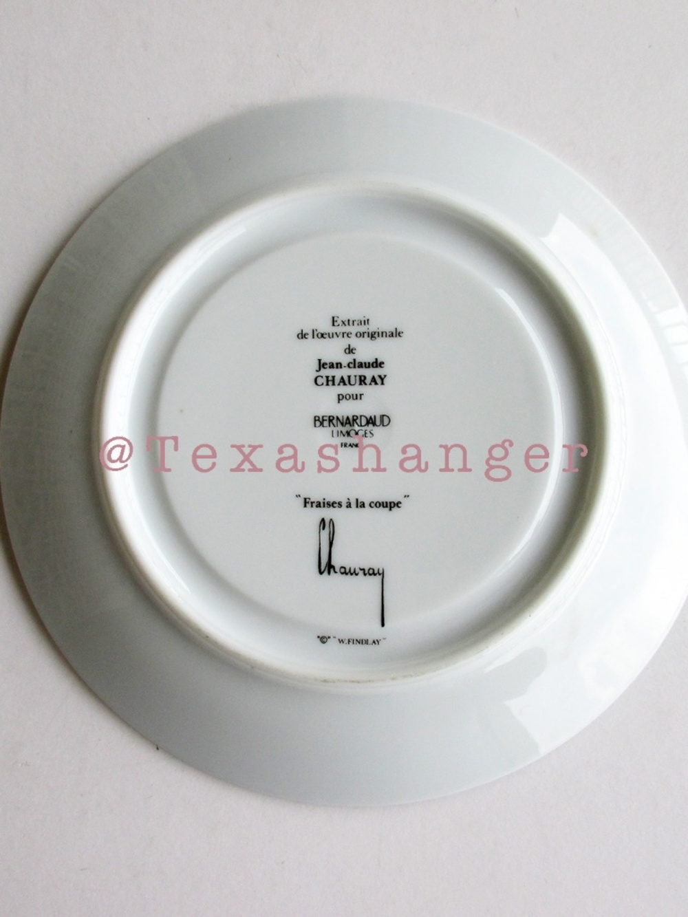 Bernardaud Limoges 3 "Fruits Rouges"Plates Jean-Claude Chauray - Picture 10 of 10